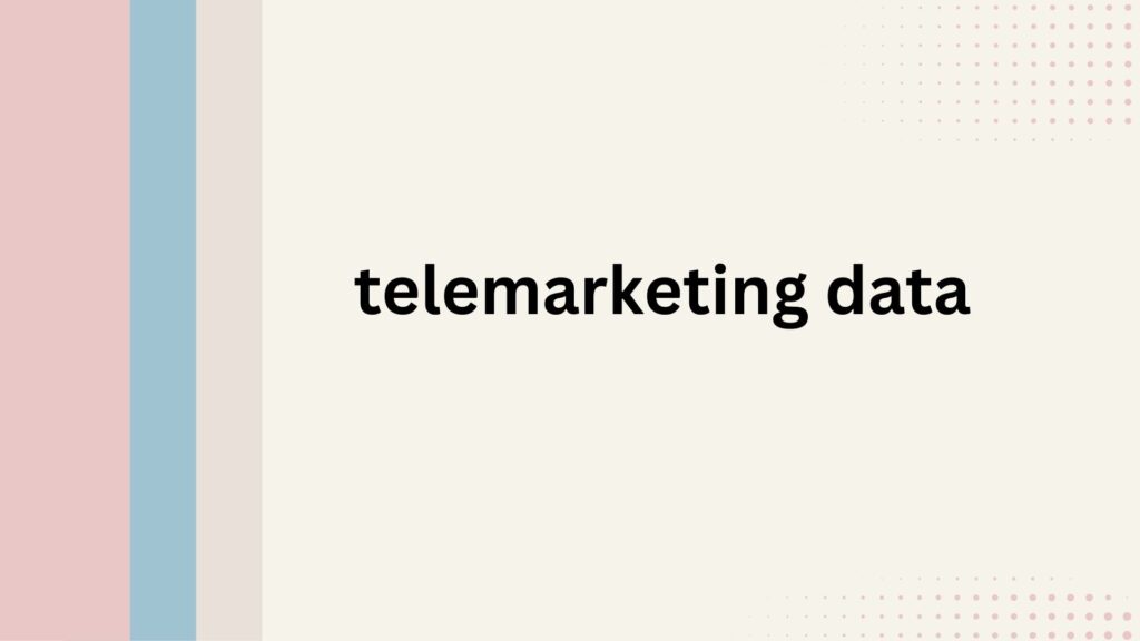 telemarketing data