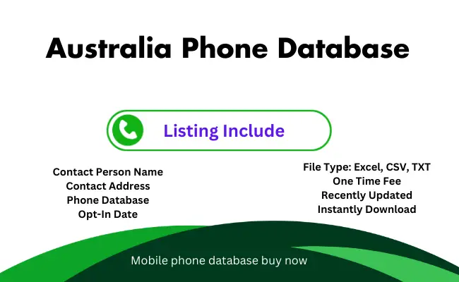 Australia phone database