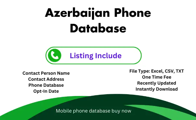 Azerbaijan phone database