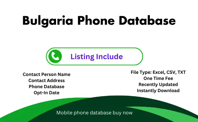 Bulgaria phone database