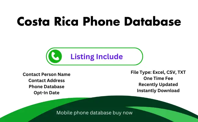 Costa Rica phone database