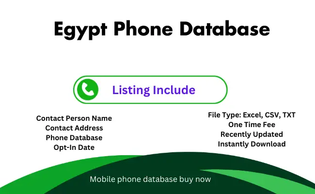 Egypt phone database