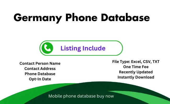 Germany phone database