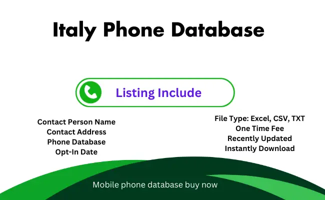 Italy phone database