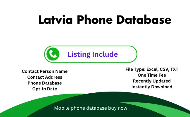 Latvia phone database