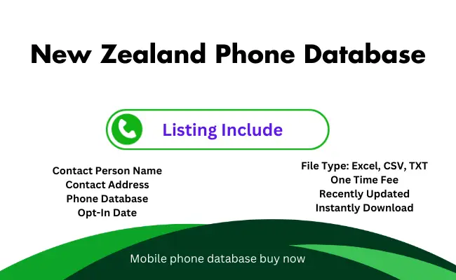 New Zealand phone database