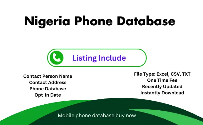 Nigeria phone database