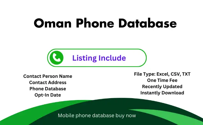 Oman phone database