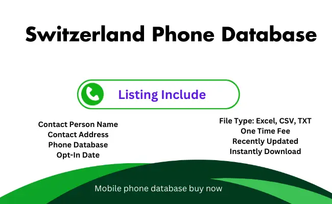 Switzerland phone database