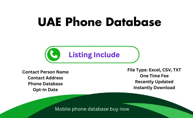 UAE phone database